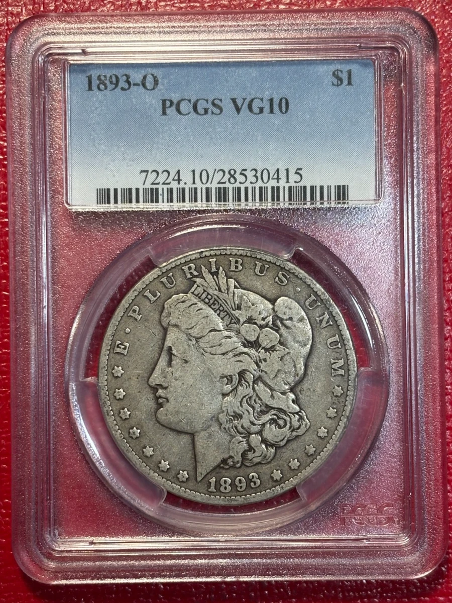 VG 10 Graded 1893 Year Morgan US Dollars (1878-1921) for sale | eBay