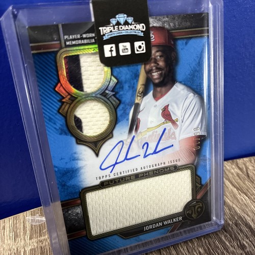 2024 Topps Triple Threads Future Phenoms Auto Relics Jordan Walker Emerald /50