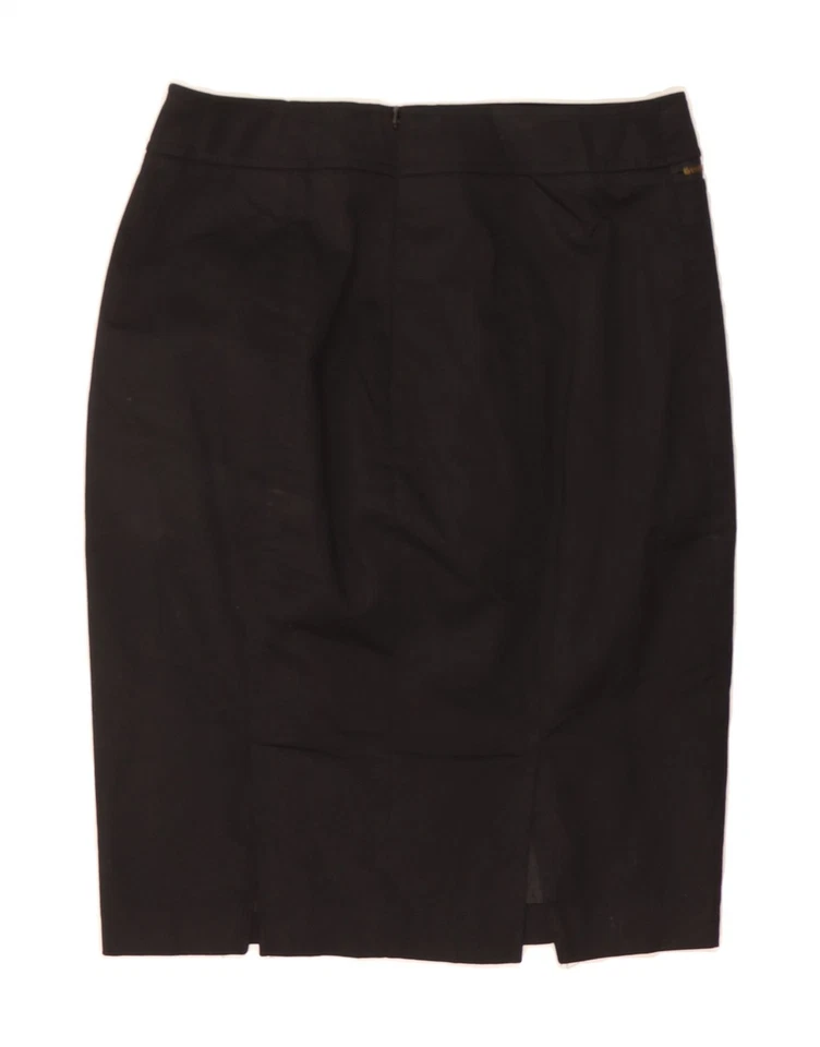 Falda lápiz MOSSIMO para mujer EE. UU. 8 mediana W30 algodón negro AH02 Foto 2 de 3