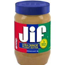 Jif Extra Crunchy Peanut Butter, 40 oz [FREE AND FAST SHIPPING]