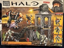 Mega Bloks Halo CONTAINMENT OUTPOST PATROL 97515 Juego de Construcción Modelo Juguete Raro