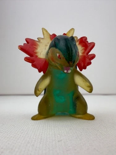 Vintage 1995 Typhlosion Pokemon Figure Translucent TOMY  super Rare bootleg