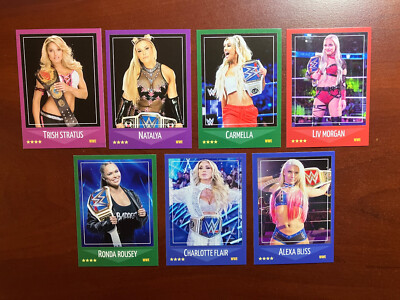 WWA Divas Rousey Stratus Morgan Flair Bliss Wrestling Sports Cards (WWE-1)