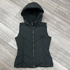 Allegri Down Puffer Lining Vest Gilet Hooded Jacket Women's Size S/M