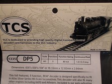 TCS 1335 DP5 Train Control Systems HO Decoder 5 Function BIGDISCOUNTTRAINS