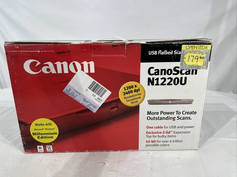 Canon CanoScan N1220U Flatbed Scanner 2.B6 - Original Box - Image 4 of 4