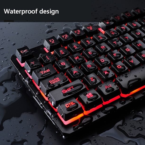 3 Color Keyboard Gaming Keyboard and Mouse Combo with Headset, K59 RGB Backlit 3 Colors ...