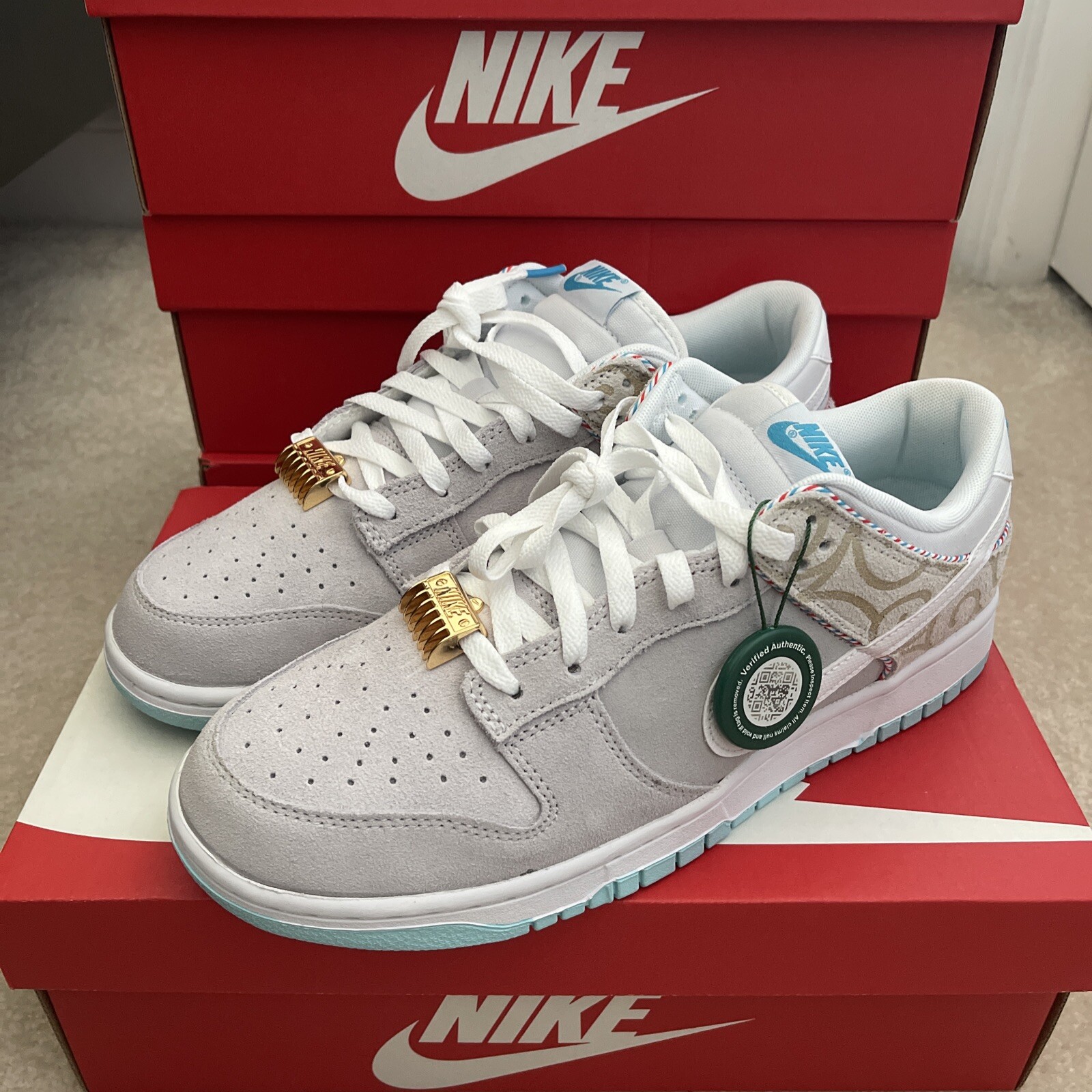 Size 11 - Nike Dunk SE Low Barber Shop - Grey