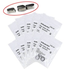 10 Packs Dental Prewelded Molar Bands with Tubes for Orthodontic Treatment #18