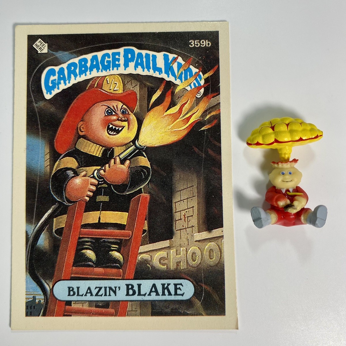 Vintage Garbage Pail Kids 359 & NEW Super Impulse GPK Micro Figure