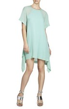 NEW BCBG MAX AZRIA LIGHT AQUA SHARON LAYERED DRESS SIL66A20/M295A DRESS SIZE XS