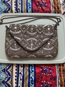 clear purse with chain strap