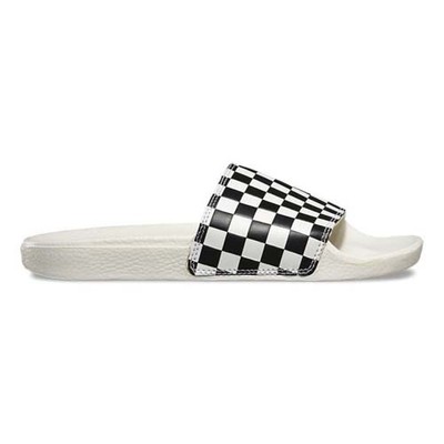 checkered vans slides
