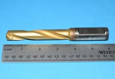 Sandvik 19/32" Brazed Carbide Tipped Drill 5xD TiN (RA411.5-3954D0.5938 P20)
