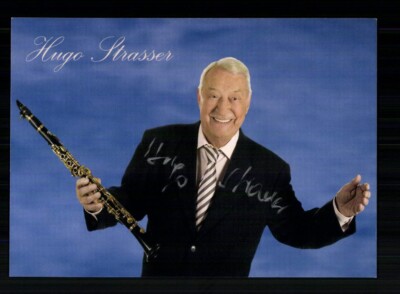 Hugo Strasser Autogrammkarte Original Signiert Musik + 818