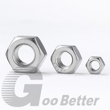 10pcs Left Hand Thread Hex Nuts Coarse Thread Hex Nut M4 to M20