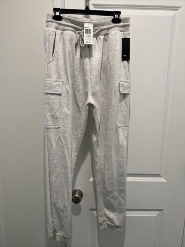 NWT Large Mens Casual Joggers Pants Sweatpants Cargo Combat Loose Sports Trouser