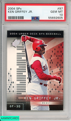 2004 SPX KEN GRIFFEY JR #97 CINCINNATI REDS HOF PSA 10 GEM MT | eBay