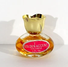 Vintage Gold Accent Cologne Splash Fuller Brush Co. 1/2 oz SEALED