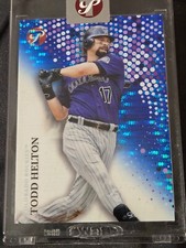 2022 Topps Pristine Todd Helton Blue Refractor Encapsulated /75 HOF!!! Mint #186