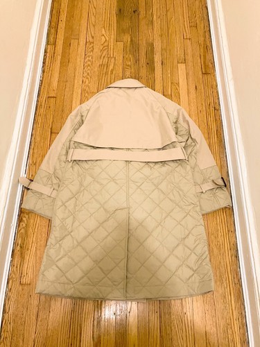 WEEKEND BY MAX MARA Ragione Quilted Coat In Beige US4 $1225 NEW - Picture 6 of 7