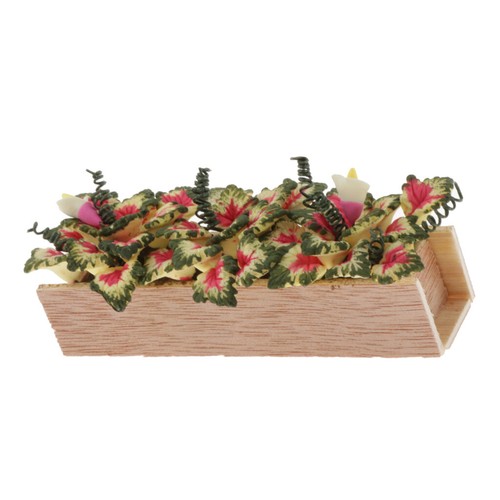 Miniatur Blumen Pflanze für 112 Puppenstube Zimmer Balkon Garten Deko