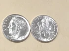 1964 SILVER BU ROOSEVELT DIME. NICE!
