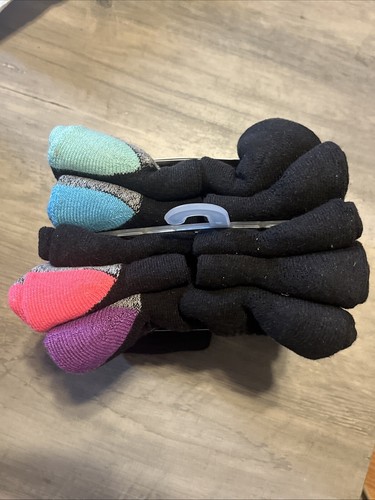 10 Pair Girls Cushion Crew Socks Shoe Size 10.5-4 Comfort Toe Seam Wonder Nation - Picture 2 of 3