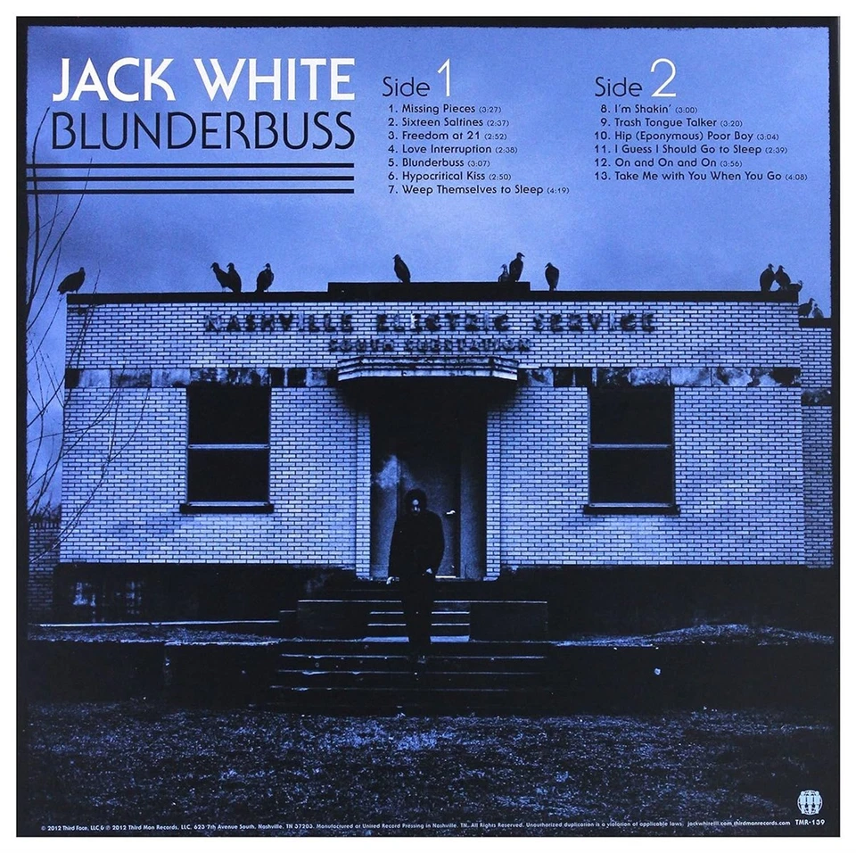 Jack White Blunderbuss 180g 1LP Black Vinyl Gatefold 2024 Third Man Records - Bild 2 von 3