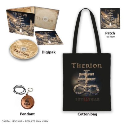 Therion Leviathan III Digi CD with patch pendant cotton bag 12/15/23