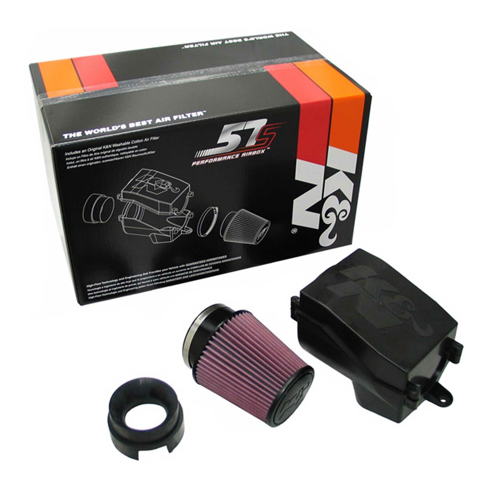 57S-9501 - KN Air Filter Airbox Kit For VW Golf Mk6 2.0 TSI GTI 2009-2014  | eBay