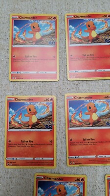 Charmander Basic- Pokemon Go - Common - Pokemon Card Lot of 8 | eBay