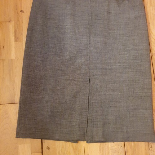 Jaeger Wool Blend Skirt Suit Size 12 Womens Grey 2 piece - Picture 4 of 13