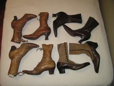 High Button Victorian Shoes - 5 pairs