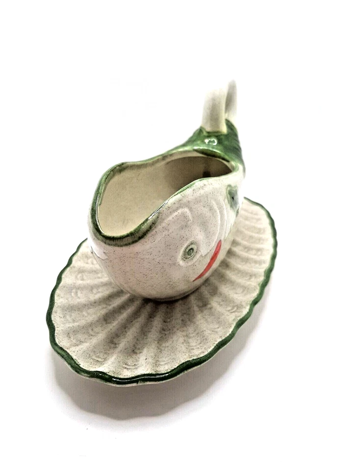 Wächtersbach Service avec Dessins de Poissons Saucière/Vintage 60er / Rareté / - Photo 2/4