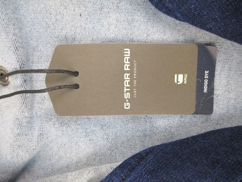 G Star Raw Indigo Tunnel Hooded Vest Jacket Mens Medium Blue Solid Zip - Picture 10 of 13