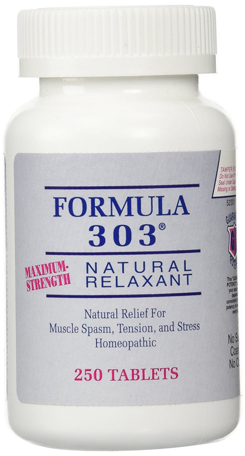 Formula 303 Maximum Strength Natural Muscle Relaxant for Spasms and Cramps