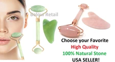Top Quality Roller Face Massager Facial SPA Jade Healing or Gua Sha Tool Choose