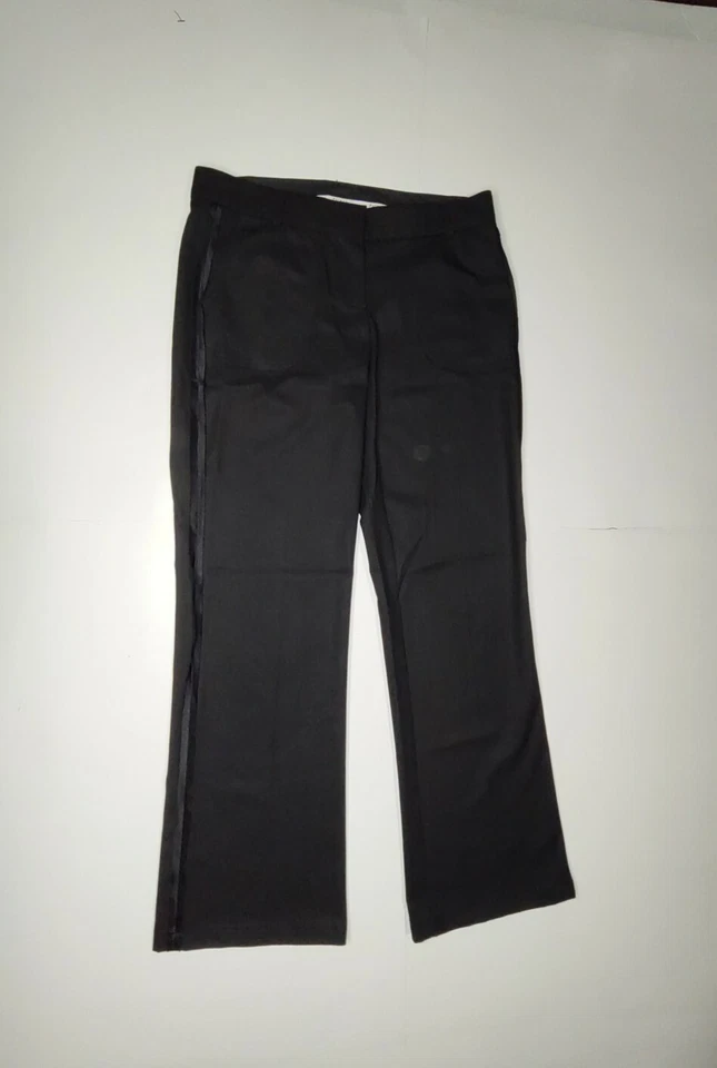 Pantalones de vestir para mujer POLECI talla 4 - 30x31 negros pantalones de poliéster estilo: VTP557 Foto 3 de 4