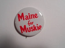1-5/8" Muskie Maine U.S. Senate litho pinback button