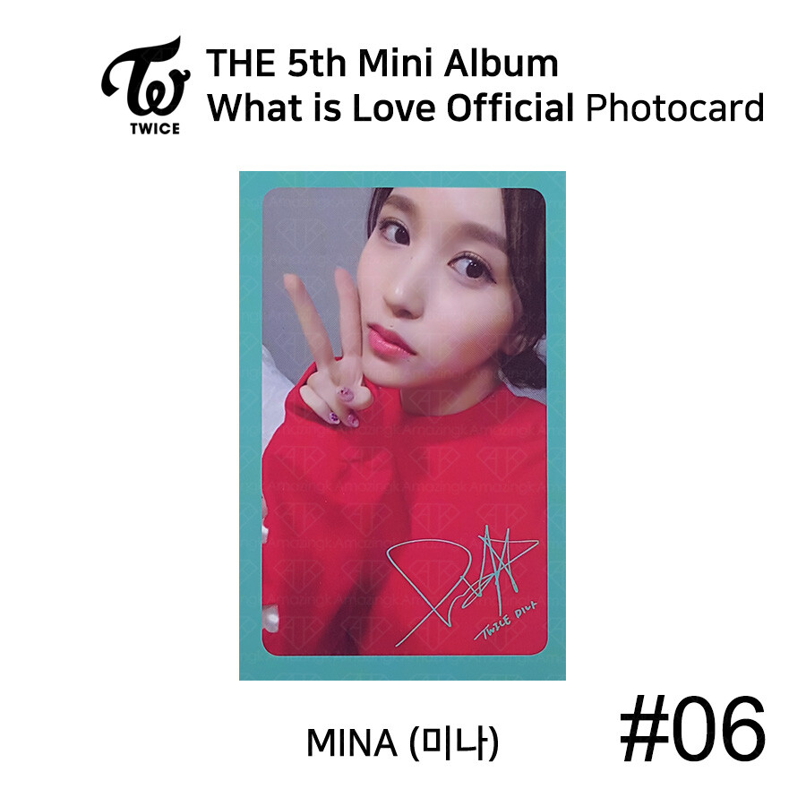 TWICE 5th mini album What is love Official Photocard Mina | eBay