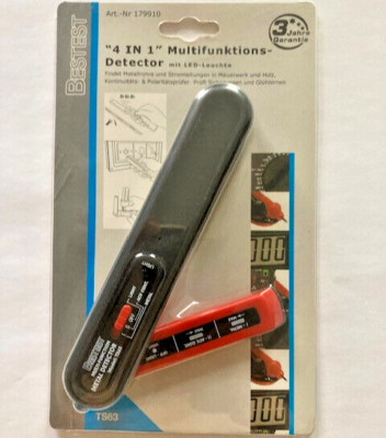 BESTEST Profi Multifunktionsdetektor Detektor Strom Holz Metall Hohlraum 4 in 1