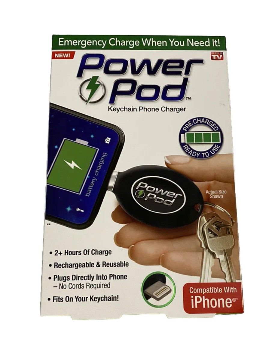 Power Pod Emergency Keychain Phone Charger As Seen On TV For