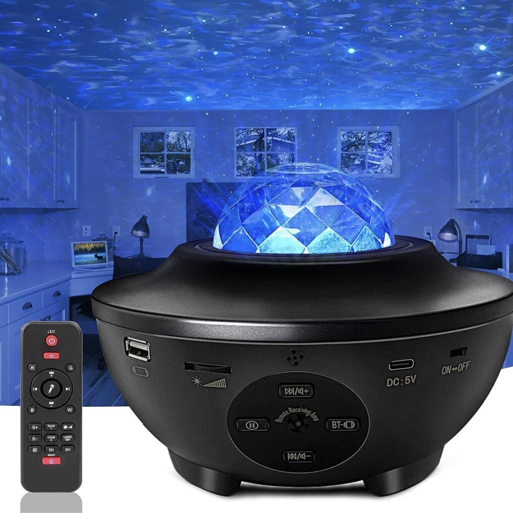 Projecteur LED ciel étoilé blanc idée cadeau originale pour anniversaire enfant et ado