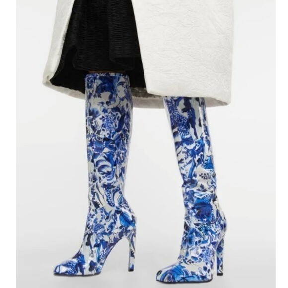 Dries Van Noten Delfts Blauw Floral Boot Size 36 | eBay Dries Van Noten Delfts Blauw Floral Boot Size 36 | eBay