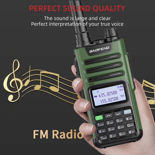 UV-13 PRO V1 High Power Multi Band Walkie Talkie Type C Charger 16 KM Long Range - Zdjęcie 19 z 26