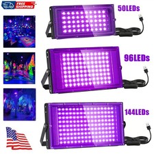 50W-150W LED Black Light Powerful UV Spotlight 395nm UV Lamp for Christmas Light