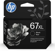 HP 67XL Black High-Yield Ink Cartridge 3YM57AN for DeskJet  ENVY Printers