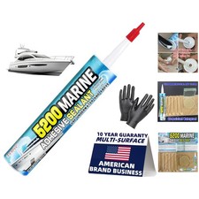 Marine Sealant 5200 - Waterproof Crystal Clear Adhesive for Boats  More 10.5 Oz