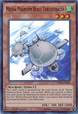 YuGiOh Mecha Phantom Beast Turtletracer MP14-EN001 Super Rare Englisch NM 1st